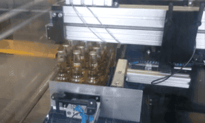 Warenvorschub mit Pusher-System